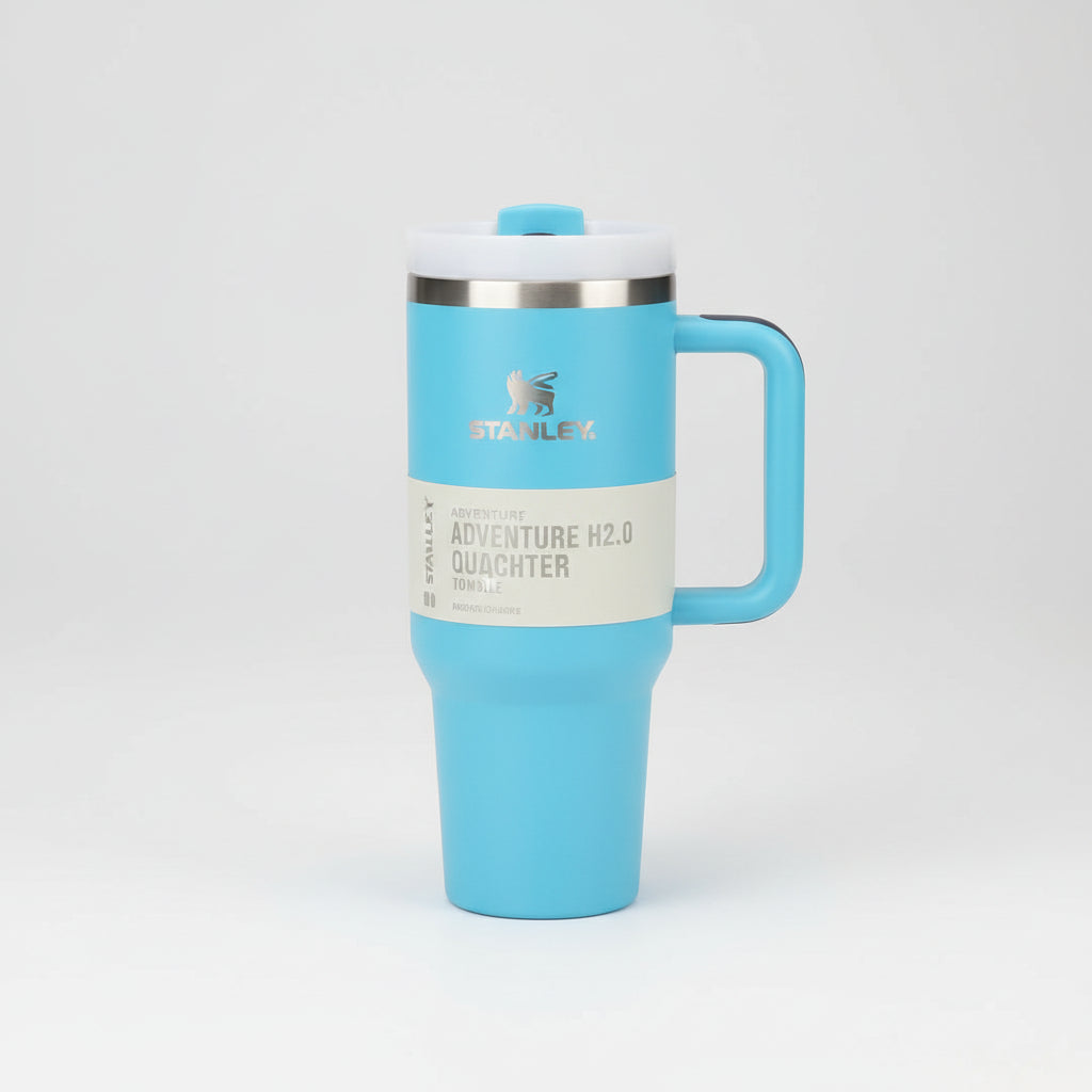 1200ml Stainless Steel Insulated Travel Tumbler with Handle & Straw Lid – Large Capacity Hot & Cold Vacuum Mug